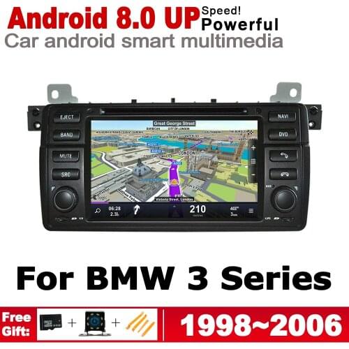 7" HD DSP Stereo Android 8.0 up Car DVD GPS Navi Map For BMW 3 Series E46 1998~2006 2 DIN multimedia player radio WiFi System