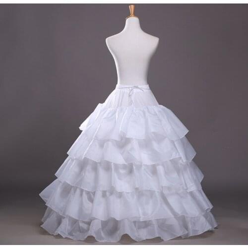 YiMinpwp Ball Gown Bridal Petticoat Ruffles Puffy Underskirts Bridal Dresses Plus Size Crinoline Petticoats