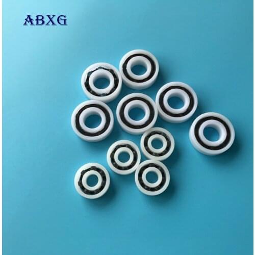 Free shipping 50pcs 623 POM plastic deep groove ball bearing 3x10x4mm with glass balls