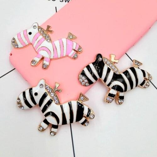 Big Sale 3D Alloy Stickers for Phones DIY Accessories Cute Zebra Decoration/Adornment Jewelry Findings/Sets telefoon decoratie
