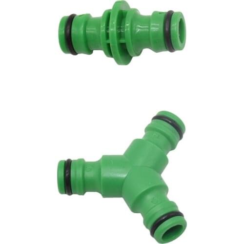 5/8" Y 3-way Quick Connectors 2-way Nipple connector garden hose Repair joint 16mm Fittings 100pcs