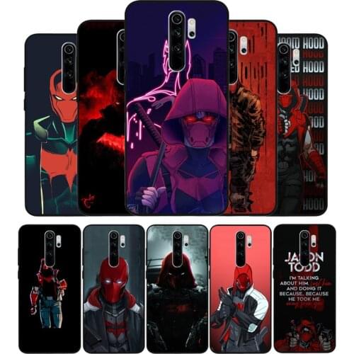 Red Hood black Silicone Phone Case For Redmi note 8 7 Pro S 8T for redmi 9 7A Cover