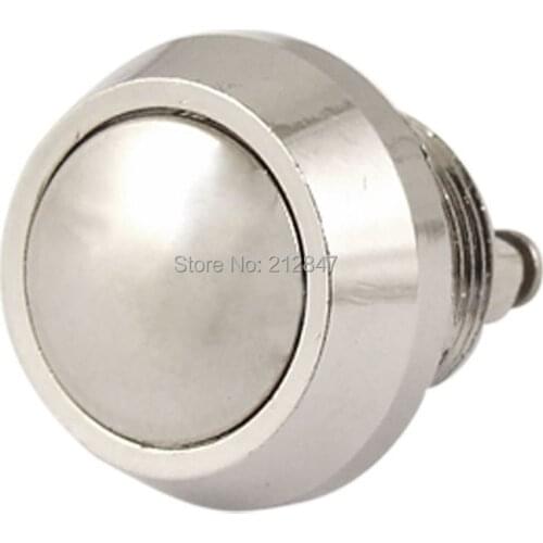 DC 36V 2A OFF-(ON) NO 12mm Metal Round Momentary Push Button Switch Non Lock