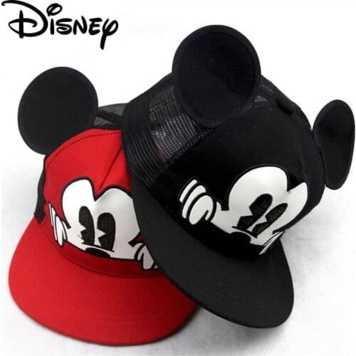 Anime Cartoon Caps Disney Mickey Mouse Minnie Kids Hat Boy Girl Travel Caps Frozen Marvel Spiderman Baby Cap Christmas Gift 2-8Y
