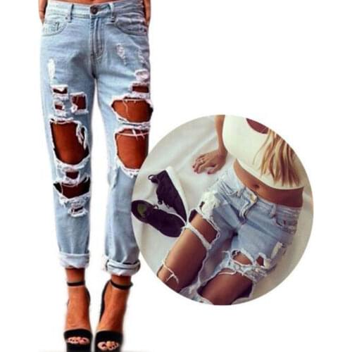 Imcute Womens Boyfriend Jeans
