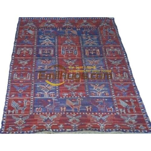 The Craft Of Making Wool By Hand Antique Decor Home Decoration Classic Knitting Natural Sheep Wool soumak rug