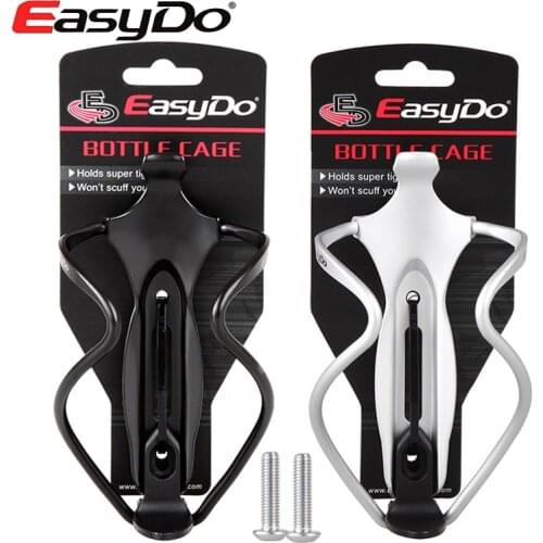 Easydo Aluminum Alloy Bicycle Water Bottle Cage Holder Cages 2 Colors Ultralight MTB Mountain Bike Drink Water Bottle Cages 49g