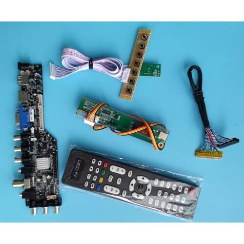 Kit For LP154WU1 DVB-T Remote HDMI Controller Board Screen Digital 1920x1200 LED Driver Panel USB VGA AV TV