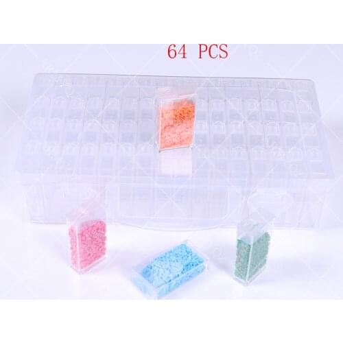 Diamond Painting Accessories Box Diamant Embroidery Mosaic Tools Transparent Plastic Drill Bead Storage Box Avoid Miss Drill