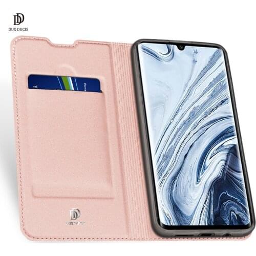 For Mi Note 10 / Mi Note 10 Pro DUX DUCIS Skin Pro Series Leather Wallet Flip Case Full Protection Steady Stand Magnetic Closure
