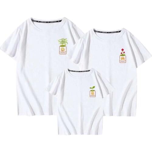 Summer Family Matching Father Mother Daughter Son Clothes Baby Kids Girls Boys T-shirt Couples Clothing