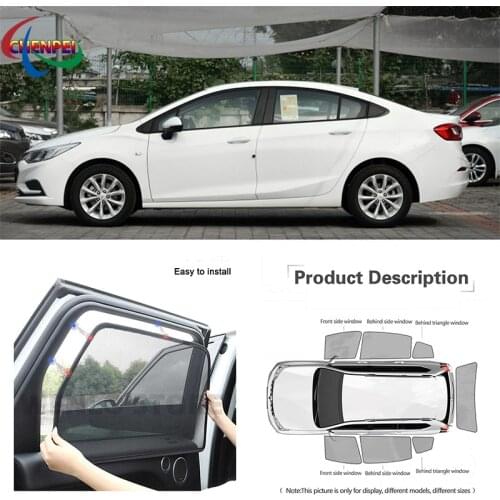 For Chevrolet Cruze Sedan 2013-2016 Car Full Side Windows Magnetic Sun Shade UV Protection Ray Blocking Mesh Visor Accessories