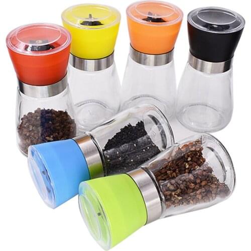 Manual Pepper Salt Spice Mill Grinder Pepper Grinder Spice ContainerHome Kitchen Accessories