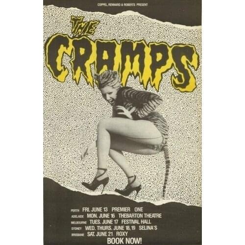 THE CRAMPS METAL TIN SIGN POSTER WALL PLAQUE