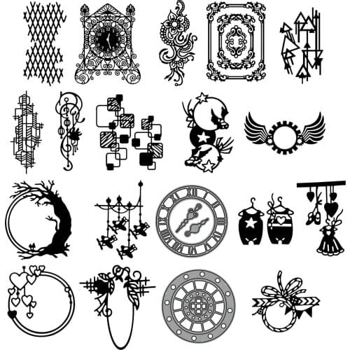 Metal cutting dies Various geometric shapes 2 mold Scrapbook paper craft knife mould blade punch stencils die