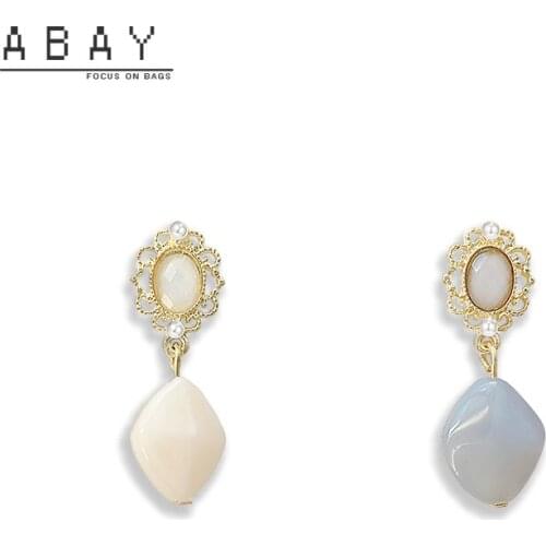 Fashionable Hot Sale French Asymmetric Earrings Female Temperament Super Fairy Simple High Sense Versatile Women Ear Pendant