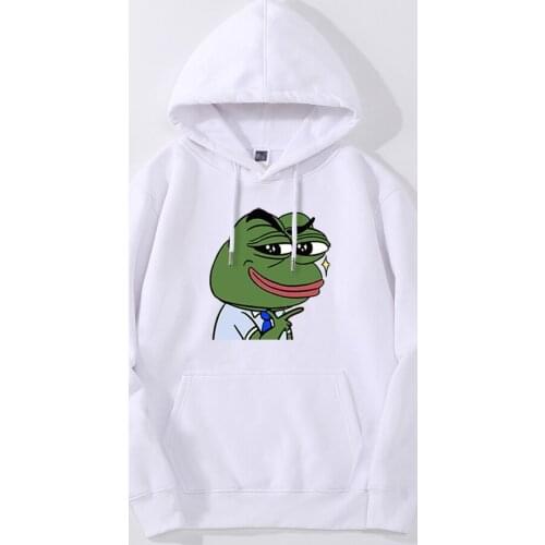 Men Hoodies Mens Green Frog Funny Happy Sweatshirts 2020 Spring Autumn Fleece To Keep Warm Hoodie Casual MenS Hooded Man
