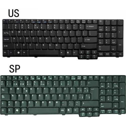 NEW US/SP LAPTOP KEYBOARD FOR ACER Extensa 5235 5635 5635G 5635Z 5635ZG 8530G 8730G 8735G
