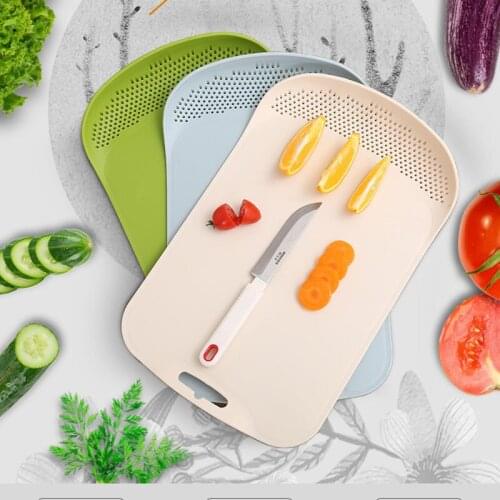 New non-slip cutting board, cut fruit, chopping board, plastic kitchen utensils multi-function filter cutting cutting board