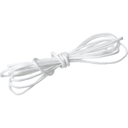 Doreen Box Lovely 80M Wholesale White Waxed Cotton Necklace Cord 1mm (B08086)