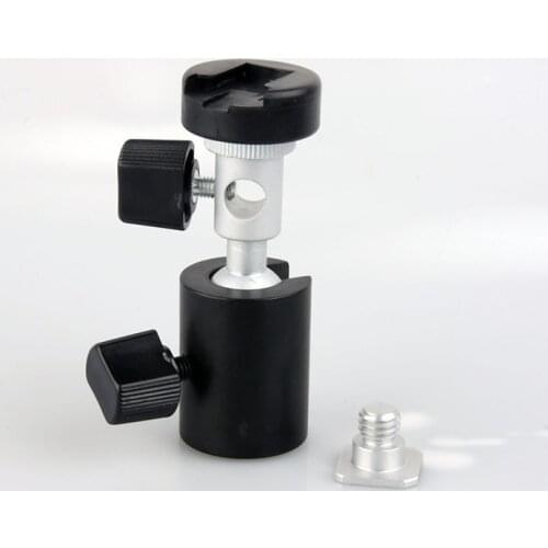 360 Swivel Flash 1/4 3/8 Tripod ,Light Stand Bracket C Umbrella Holder Light Stand Support Bracket C