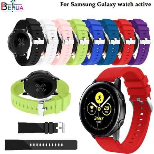 Silicone watch band For Galaxy watch active smart watch Replacement strap wristband For Samsung Galaxy 42mm For Samsung Gear S2