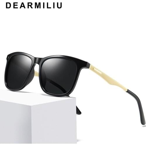 DEARMILIU Design Unisex Retro Polarized Sunglasses Women Driving Alloy Frame Mirror Sun Glasses UV400 Gafas De Sol For Ladies