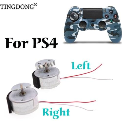 TINGDONG Vibrator Rumble Motors Hammer Left Right Motor for PlayStation 4 PS4 PRO Slim Controller Repair Parts for Dualshock 4