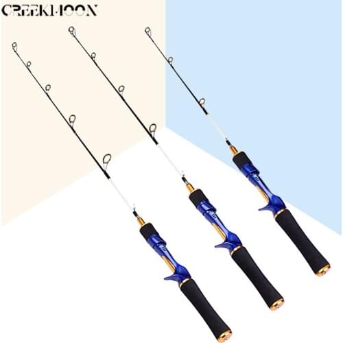 60/70cm Ultralight Fishing Rod 2 Sections Casting Winter Ice Rod Set Spinning Pole Short FRP Pole Travel Rods Fishing Tackle