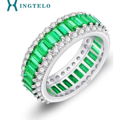 XINGTELO Rings With Semi-precious Stones