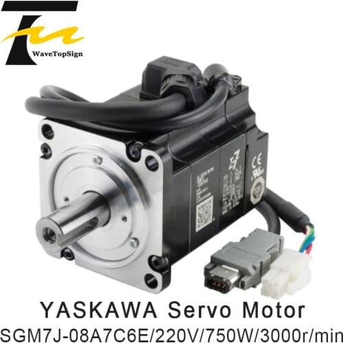 Yaskawa SGM7J-08A7C6E AC servo motor 220V 750W 3000r/min