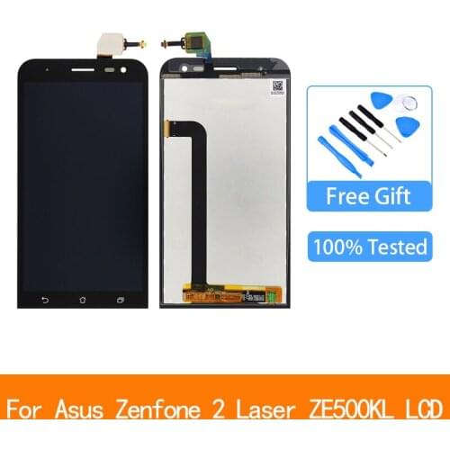 5.0'' LCD for Asus Zenfone 2 Laser ZE500KL Z00ED LCD Display Touch Screen Digitizer Assembly with Frame