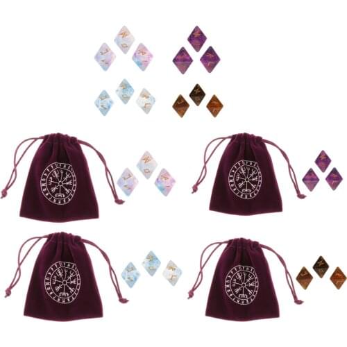 Starry Star Rune Resin Tarot Exquisite Divination Dice Constellation for