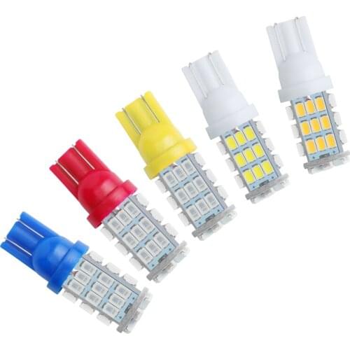 2Pcs/10Pcs 42SMD-1206 Car Led Lights 3000k-8000K T10 w5w 194 168 Auto Interior Bulbs Motorcaycle Boat Lamps 12V Red Signal Diode