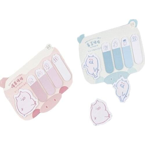 30pcs/pack Kawaii Pig Wish Series Memo Pad Paper Stickers Office School Supplies Sticky Notes