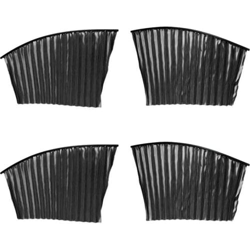4pcs Slidable Car Curtains Protective Car Side Drape For Sedan SUV Summer