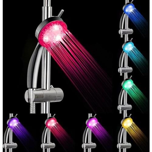 7 Color Hand Shower Handing Led Shower Head with Romantic Automatic LED Light for Bathroom pressure Automatic Waterfall Shower