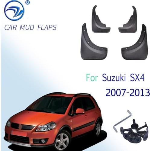 OE Styled Car Mud Flaps For Suzuki SX4 Hatchback Crossover 2007 2008 2009 201 2011 2012 2013 Mudflaps Splash Guards Mud Flap