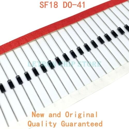 100PCS SF18 DO-41 1A 600V Ultrafast recovery diode