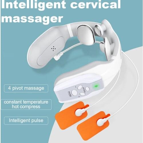 Electrical Neck Massager Intelligent Cervical Massage Relaxation Relief Pain Health Care Tool Cervical Vertebra Physiotherapy
