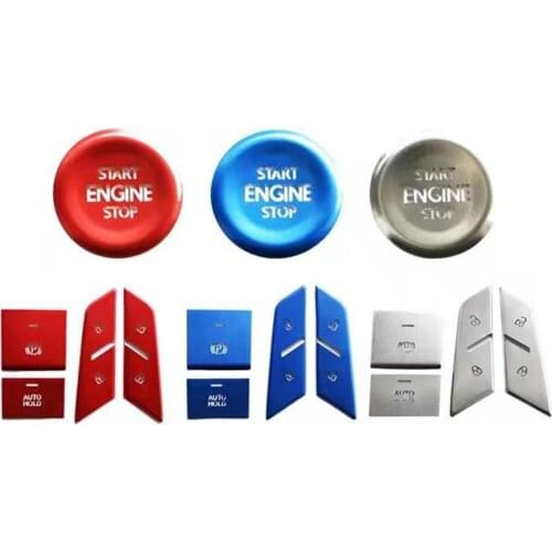 Car Engine Start Stop Button handbrake door lock button Decoration Cover for Volkswagen- V-W Passat- Decoration