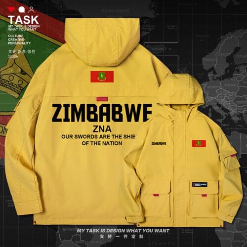 Zimbabwe ZWE yeZimbabwe Zimbabwean men jacket hooded Land Force logo army fan windbreaker mens Tactical coat autumn clothes