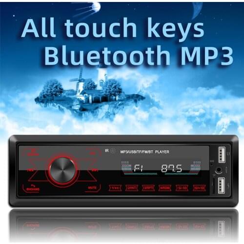 MLOVELIN 1Din Multimedia MP3 Player Car FM Radio Stereo Autoradio Phone Calling USB TF/SD Music Remote Control BT Charging