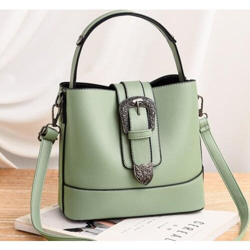 2021 New Fashion Small Bucket Bag Versatile Lady Messenger Bag Female Personality Small Square Bag Elegant Shoulder Female Bag