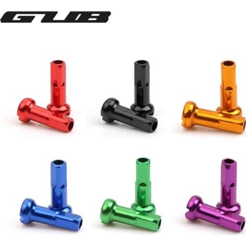 GUB New Bicycle Spoke Nipple MTB Mountain Bike Aluminum Alloy 14G Spoke Cap Ultralight Cycling Rim Spoke Cover 100 Pcs
