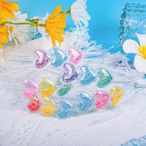 New Selling Sweet Candy Colors Love Cartoon Dot Flowers Children Cute Princess Hairband for Women Girls Accessories Headwear
