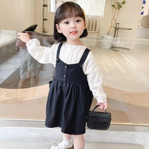 Girls Clothes Blouse + Dress Childrens Clothes For Girls Casual Style Tracksuit For Girl Spring Autumn Childrens Clothes Girl