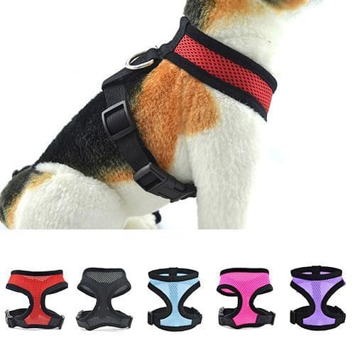 Harness Dog Walking Collar Soft Breathable Mesh Safety Strap Adjustable Pet Control Dogs Carriers Pet Product Accessories