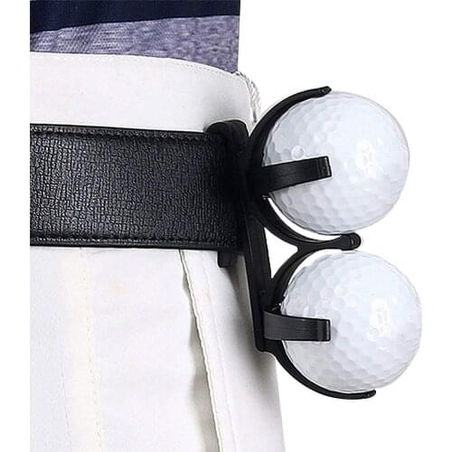 Portable Rotatable Folding Plastic Golf Ball Clamp Storage Holder with Belt Clip golfer beginner garden outdoor Ball carrier new