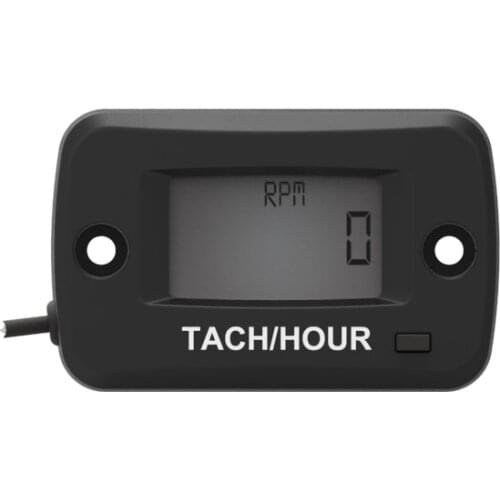 Hour Meter Digital Inductive Tachometer LCD HM019R for Gasoline Engine ATV UTV Dirtbike Motobike Boat